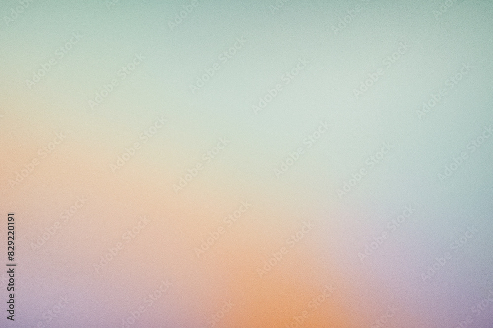 Abstract colorful gradient background with grainy style effect. Retro pastel green grainy wallpaper.