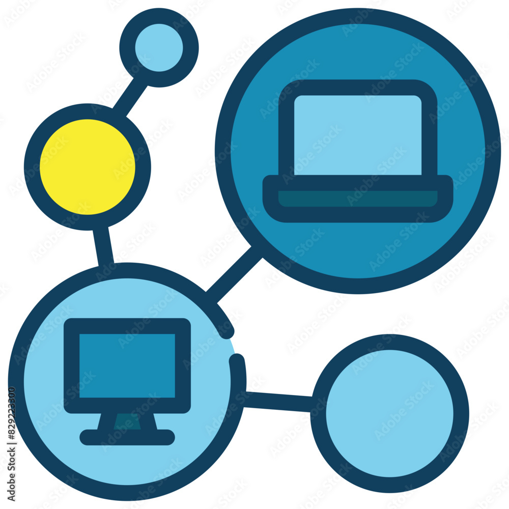 network connection cyber online filled outline network connection cyber online filled outline
