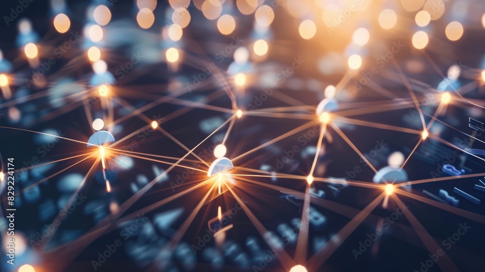 Fototapeta premium The Networked People