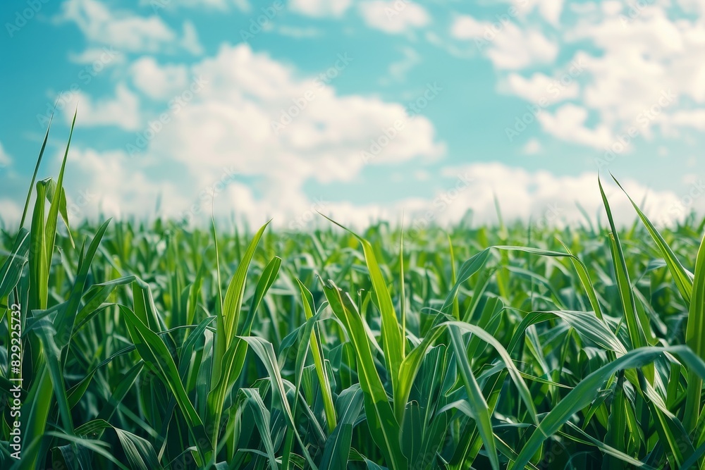 Fototapeta premium cane field concept for farming background