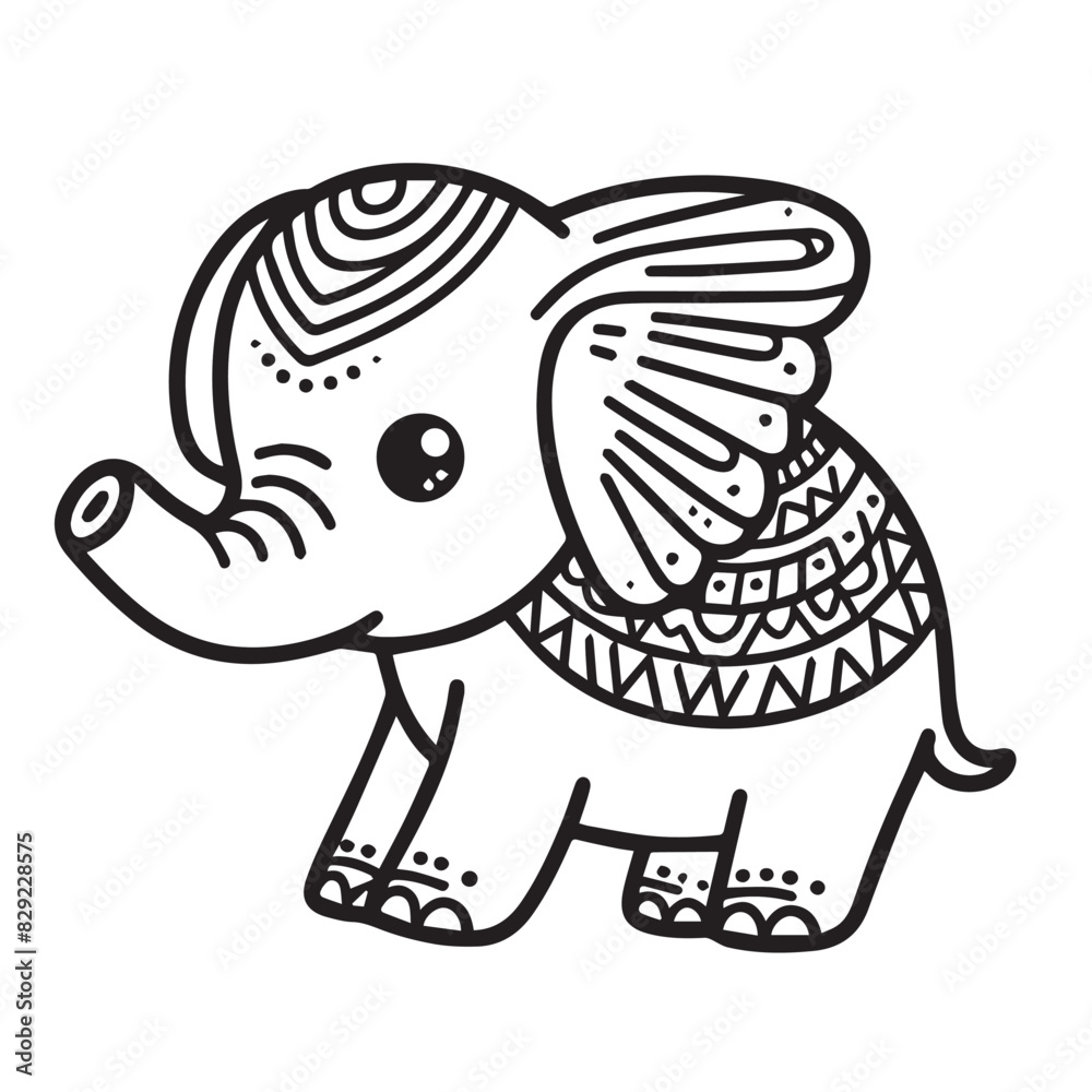 Fototapeta premium Animal Vector illustration for coloring books