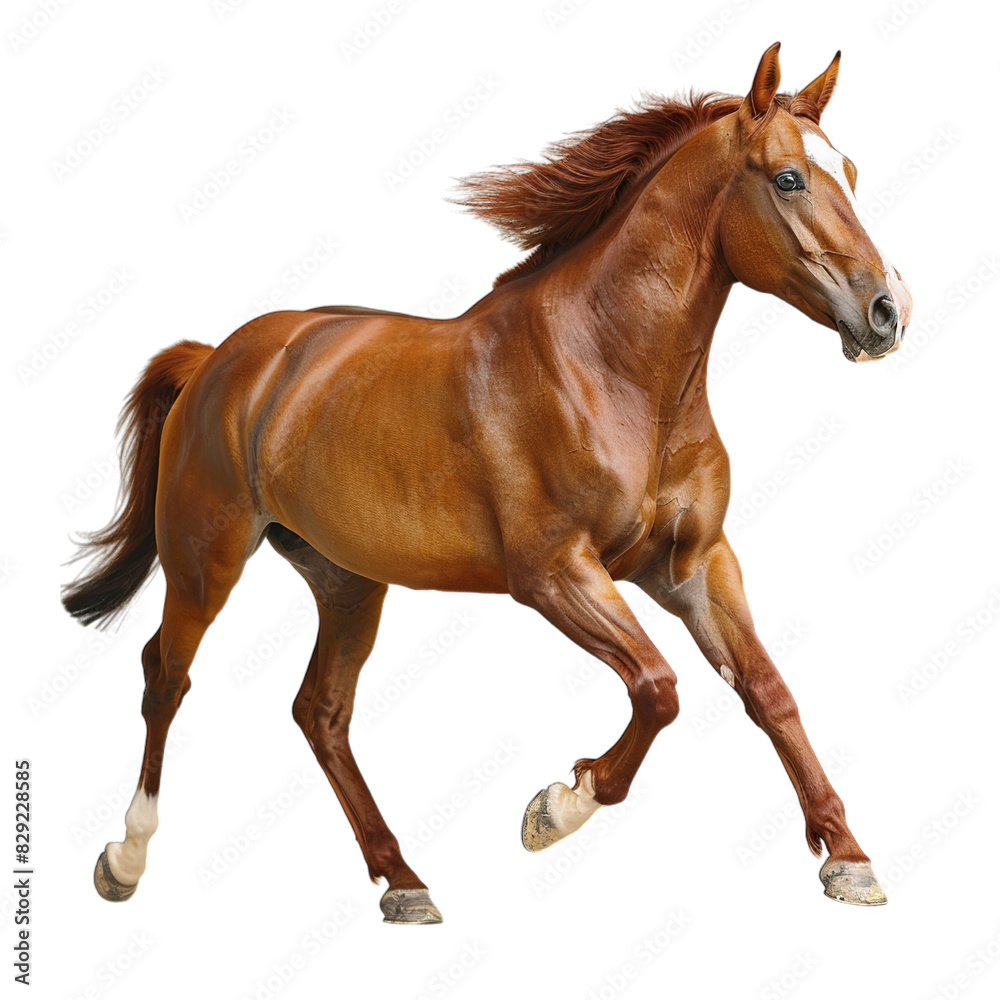 Obraz premium horse isolated on white background