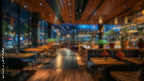 blur background of a restaurant or coffee shop © Summit Art Creations
