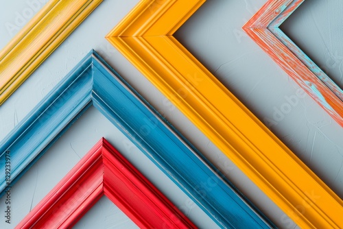 Four modern high resolution frames in vibrant colors photo