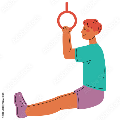 Gym Rings Illustration