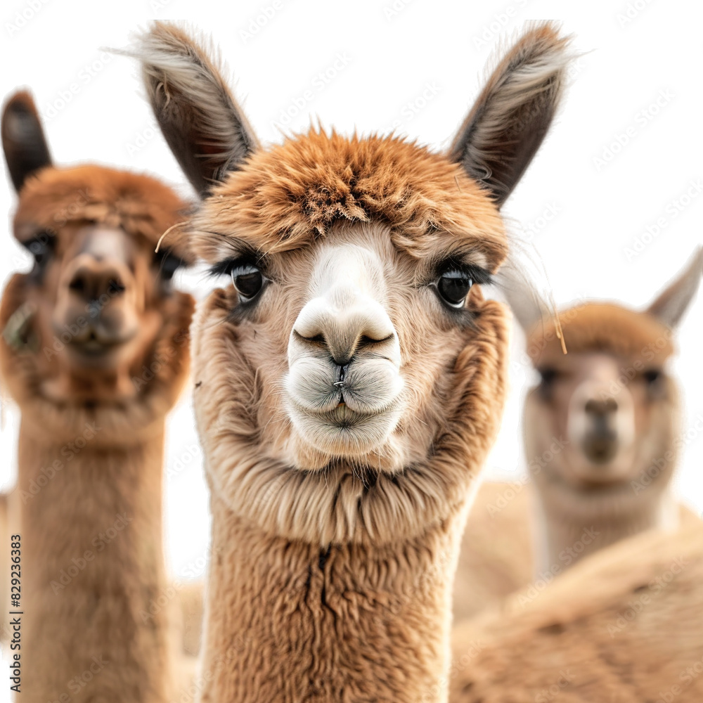 Fototapeta premium close up of a llama