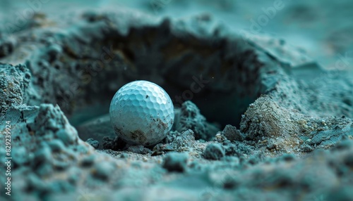 golf ball sinking