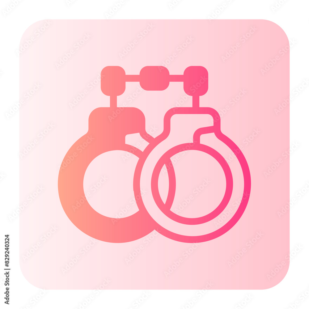 handcuffs gradient icon handcuffs gradient icon