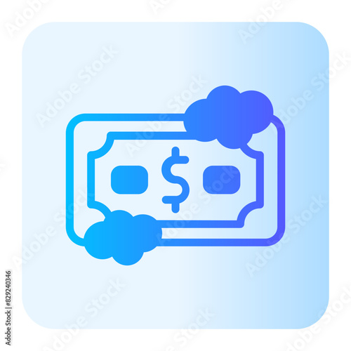 money laundering gradient icon