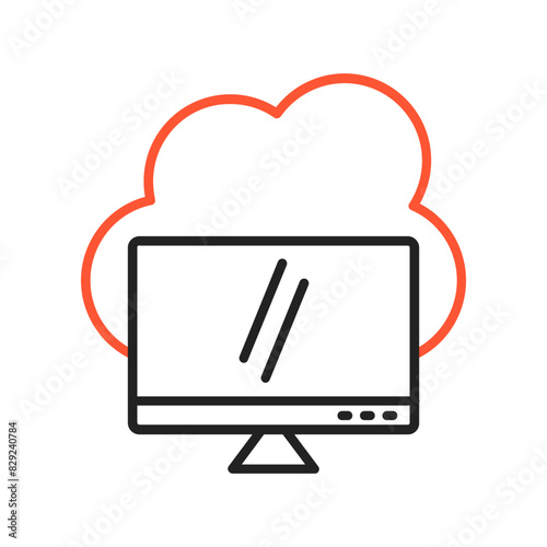 Cloud Computing Vector Icon