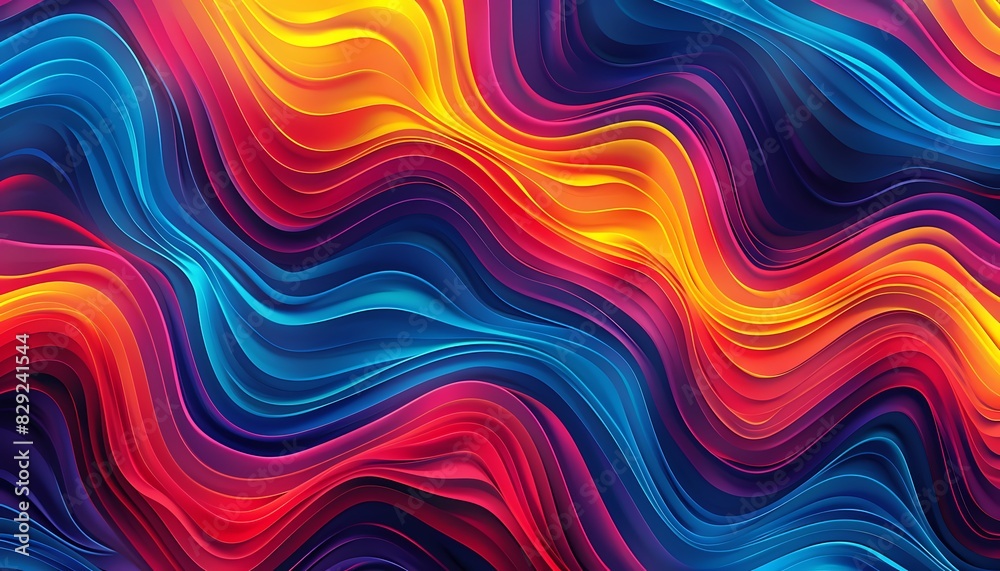 Colorful Stripe Pattern in Retro Style