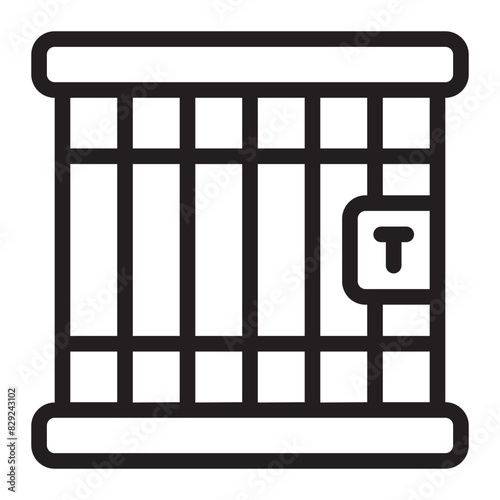 prison line icon