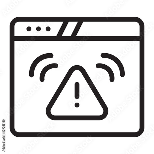 alert line icon
