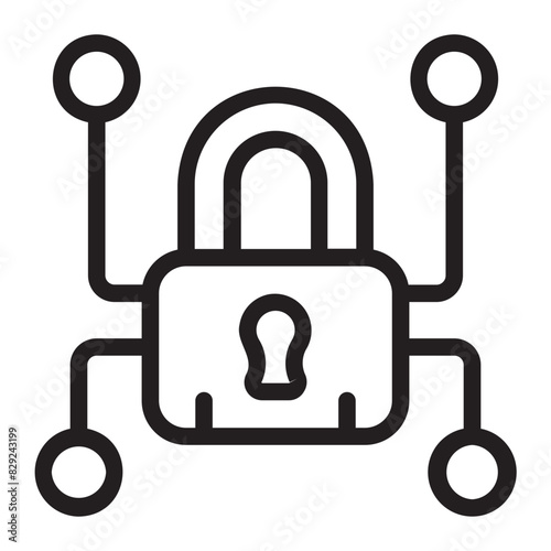 cybercrime line icon