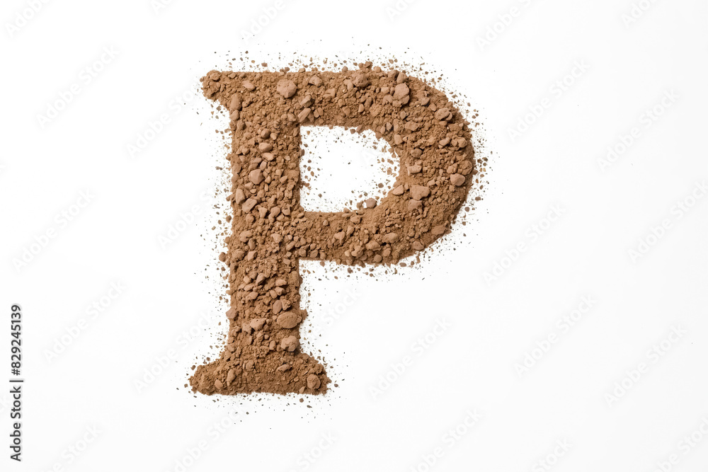 Cocoa Powder Letter P