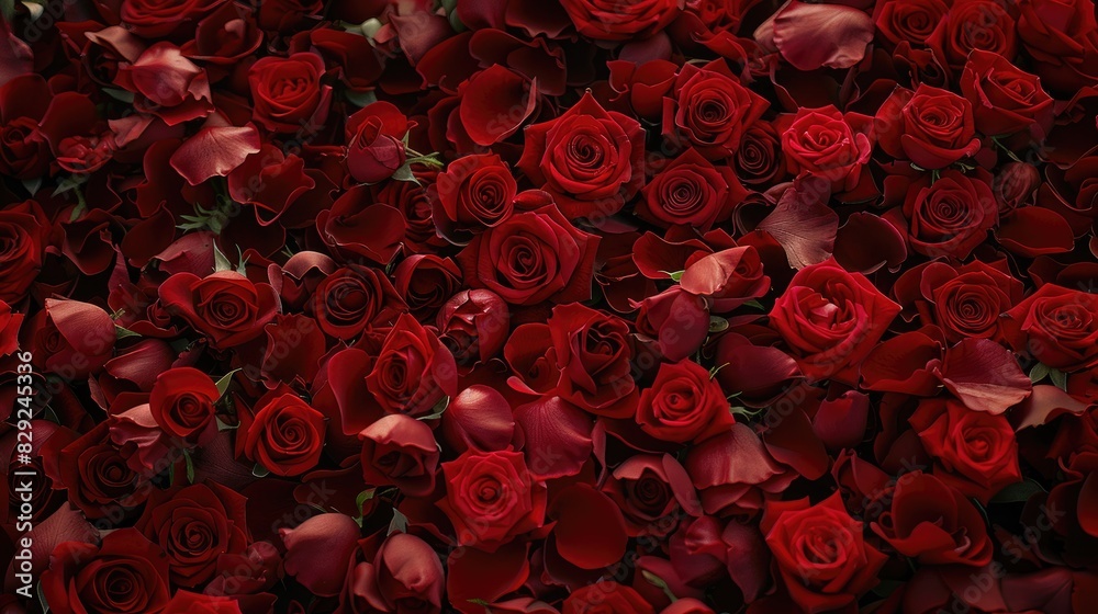 Background made of red roses in their natural state Background made of red roses in their natural state
