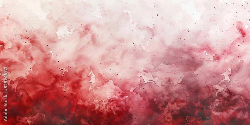 Fototapeta premium Oil paint strokes on wide canvas textured red background decorating art painting illustration, generated ai 