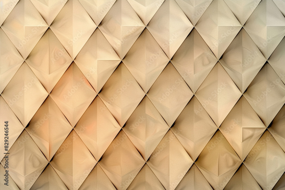 Elegant designs are enhanced by a beige gradient geometric diamond pattern. Elegant designs are enhanced by a beige gradient geometric diamond pattern.