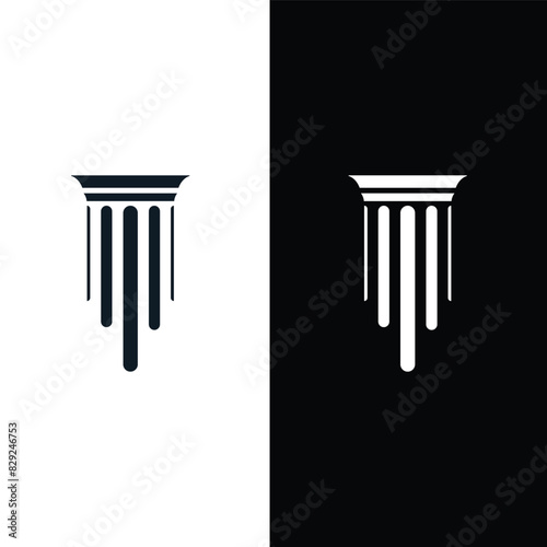 Pillar logo design template best seller