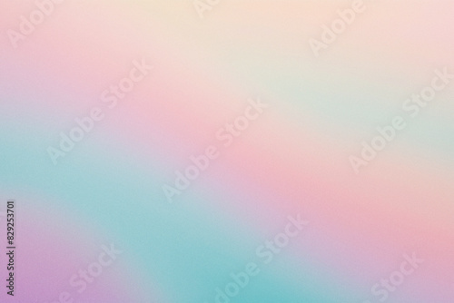 Abstract colorful gradient background with grainy style effect. Retro colorful pastel grainy wallpaper.