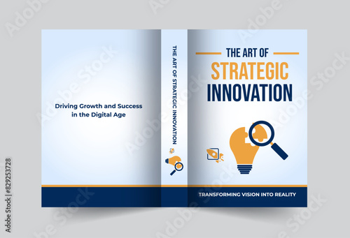 Corporate Book Cover Design Template in A4. Minimal brochure layout and modern report business flyers poster template. Book cover design template.