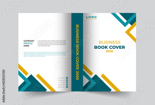 Corporate Book Cover Design Template in A4. Minimal brochure layout and modern report business flyers poster template. Book cover design template.
