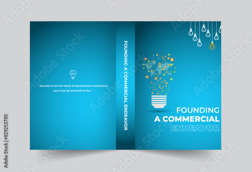 Corporate Book Cover Design Template in A4. Minimal brochure layout and modern report business flyers poster template. Book cover design template.