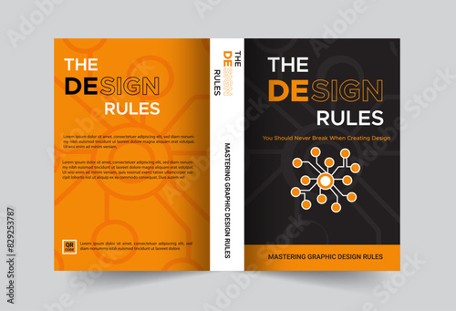 Corporate Book Cover Design Template in A4. Minimal brochure layout and modern report business flyers poster template. Book cover design template.