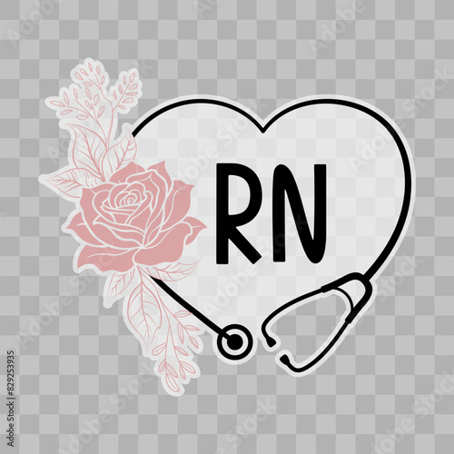 RN sticker, registered nurse sticker, nursing school sticker, nursing sticker, nurse life sticker