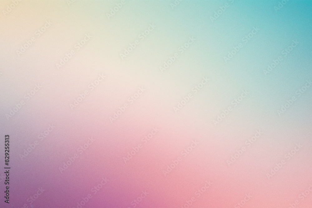 Obraz premium Abstract colorful gradient background with grainy style effect. Retro colorful pastel grainy wallpaper.
