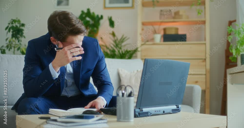 Depressed Businessman Breaks Down Depressed Businessman Breaks Down