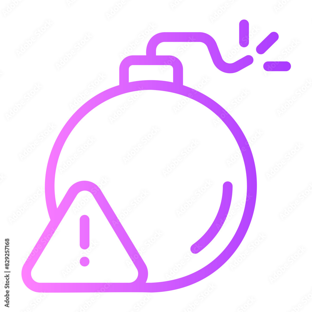 bomb gradient icon bomb gradient icon