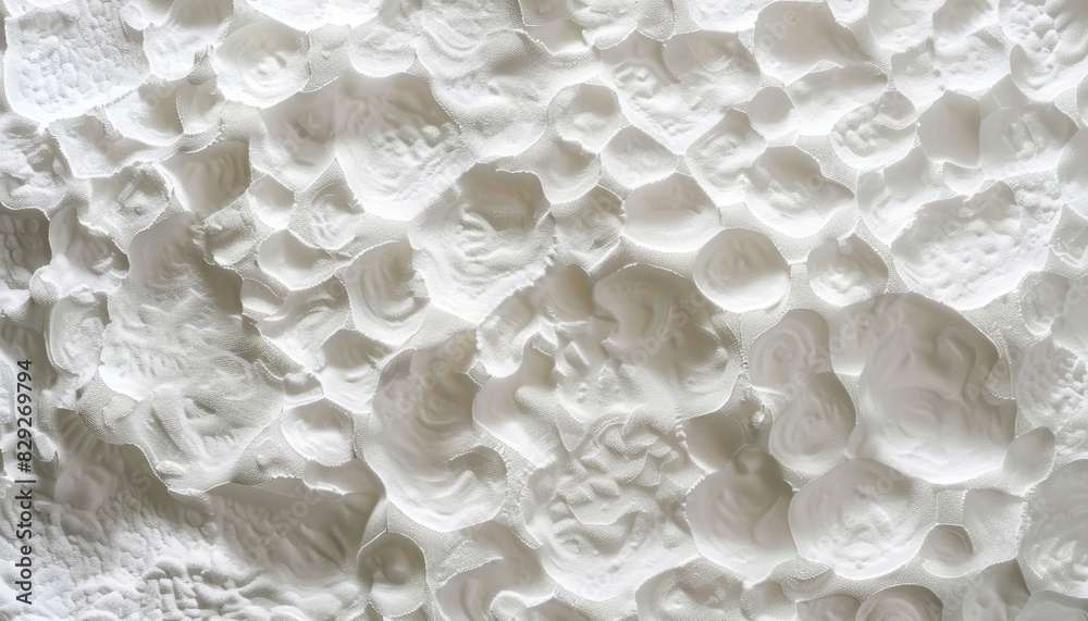 Polystyrene material with a foam like texture Polystyrene material with a foam like texture
