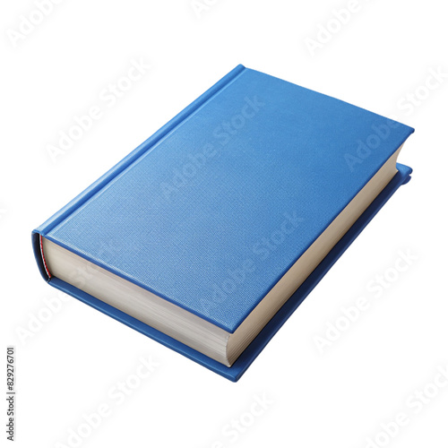A blue book on transparent background
