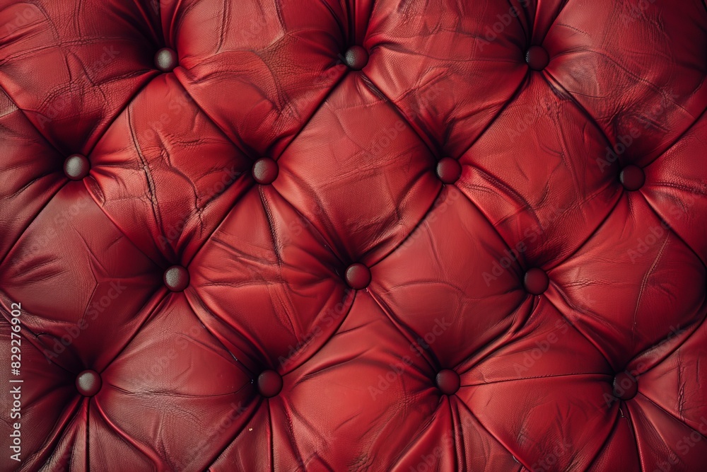 Red leather background with buttoned design Red leather background with buttoned design