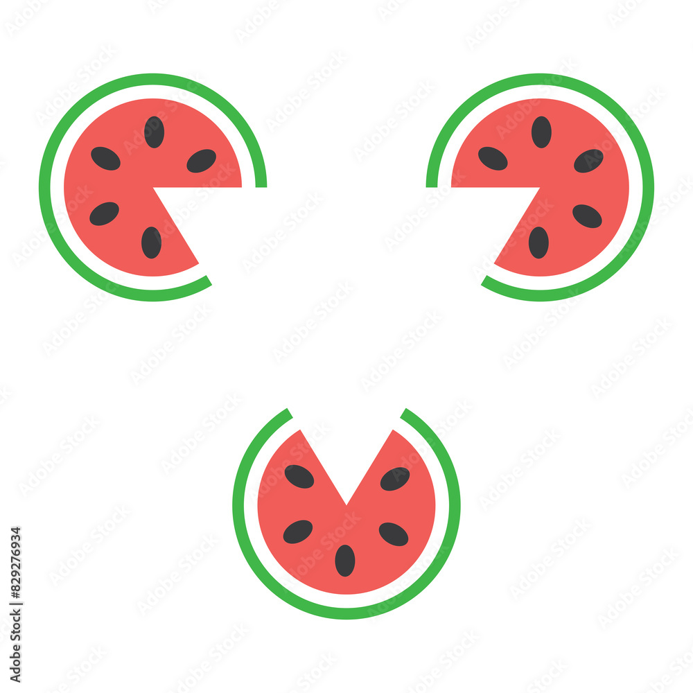 Obraz premium watermelon illustration