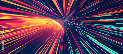 abstract speed line dynamic energy concentration comic animation
