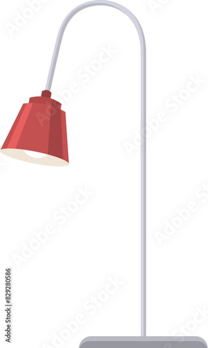 Red table lamp