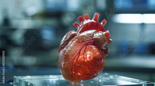 Concepts of Health, Science and Modern Knowledge: Geart is in a medical laboratory one heart per second