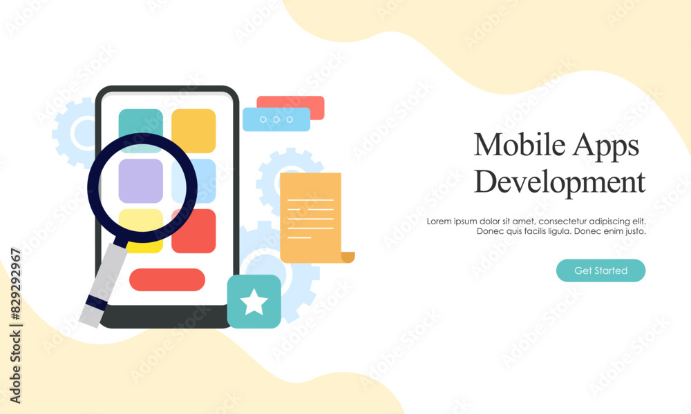 Landing page template for mobile app development Landing page template for mobile app development