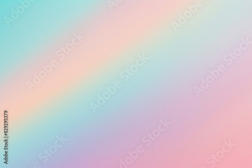 Abstract colorful gradient background with grainy style effect. Retro colorful pastel grainy wallpaper.