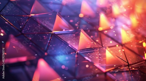 Symmetrical Symphony in Neon, A Cyberpunk-Inspired Digital Artwork