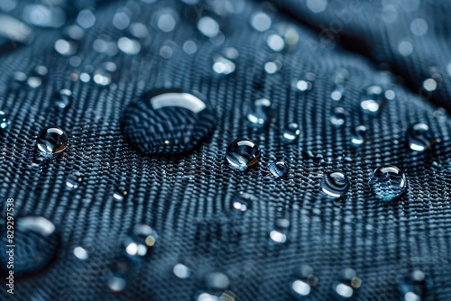 Water droplets on waterproof material Waterproof upholstery fabric