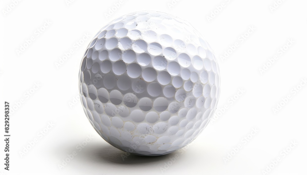white background golf ball