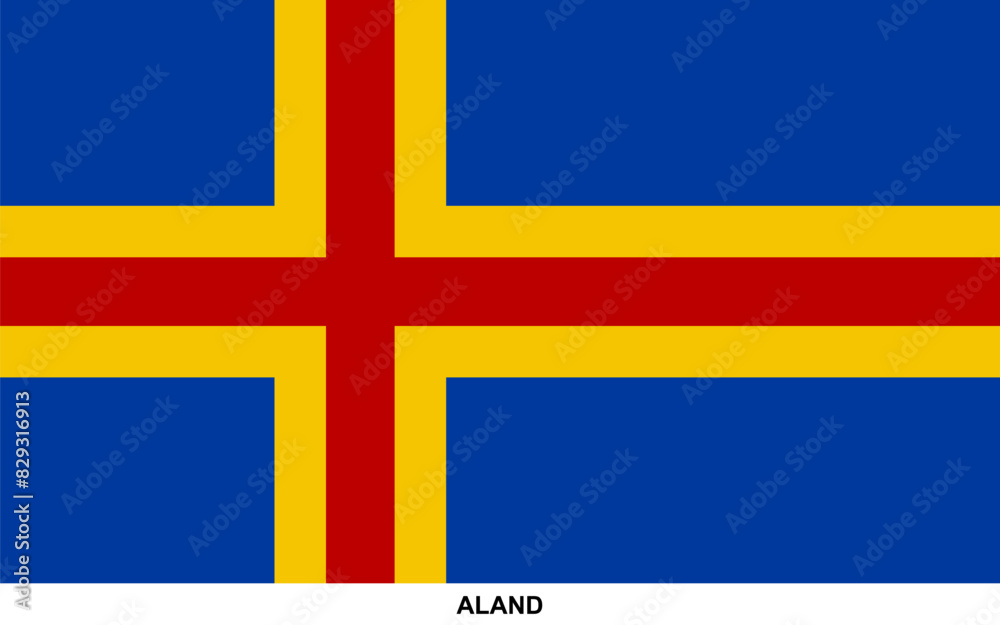 Flag of ALAND, ALAND national flag Flag of ALAND, ALAND national flag