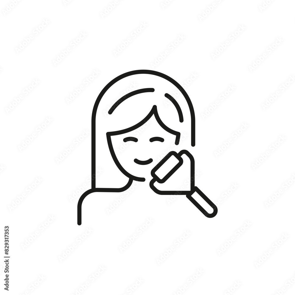 Face massage icon. Simple face massage icon for social media, app, and web design. Vector illustration. Face massage icon. Simple face massage icon for social media, app, and web design. Vector illustration.