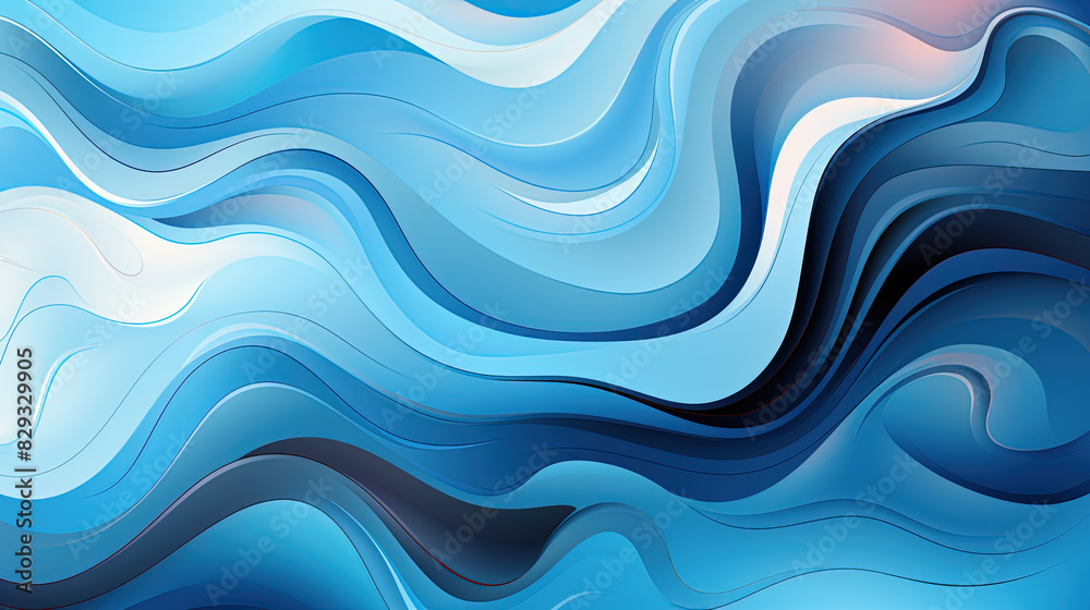 Obraz premium a colorful painting of abstract fluid waves