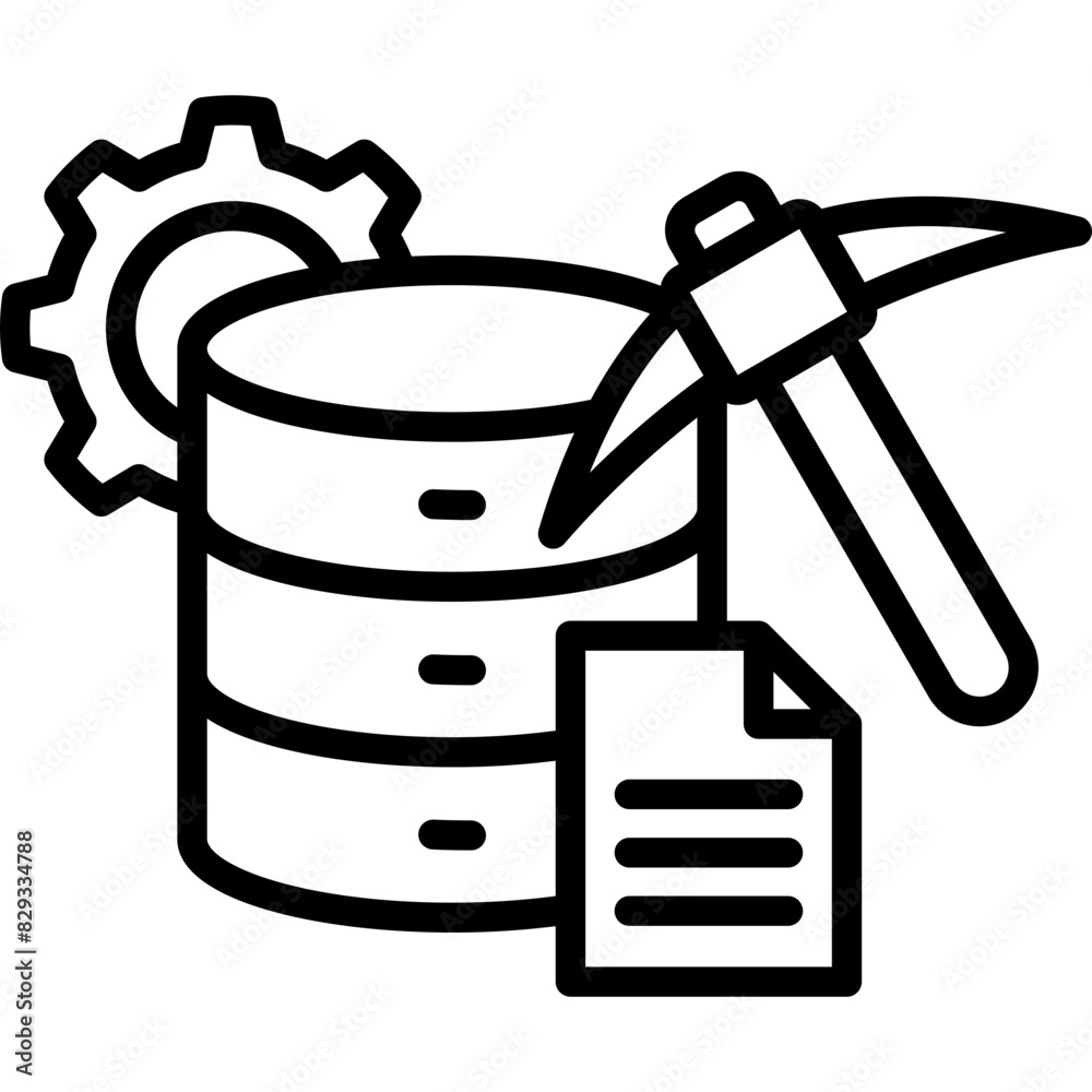 Data Mining Icon Data Mining Icon