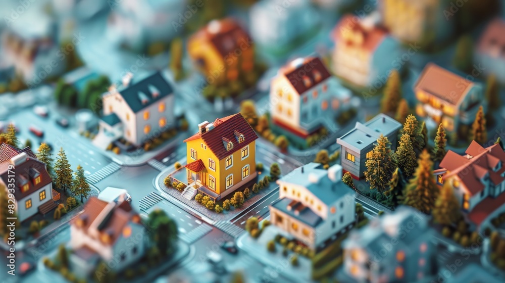 Obraz premium 3D Investment Portfolio: Depict a 3D representation of an investment portfolio.