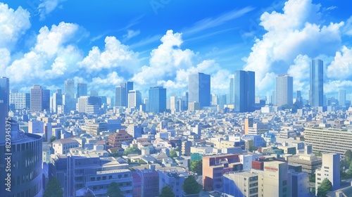 都会と空の風景3